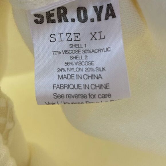SER.O.YA Serenade Knit Maxi Dress in Eggshell XL NWT - Picture 5 of 9